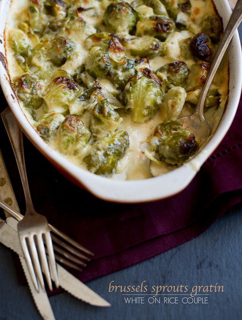 Receta gratinada de coles de Bruselas con queso