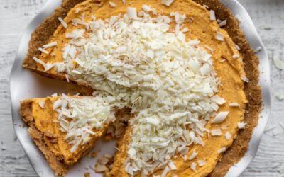 Pastel de Mousse de Calabaza con Chocolate Blanco