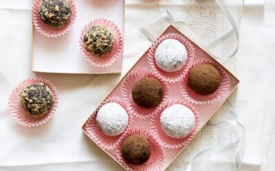 Receta de bolas de chocolate con ron o bolas fáciles de chocolate con bourbon
