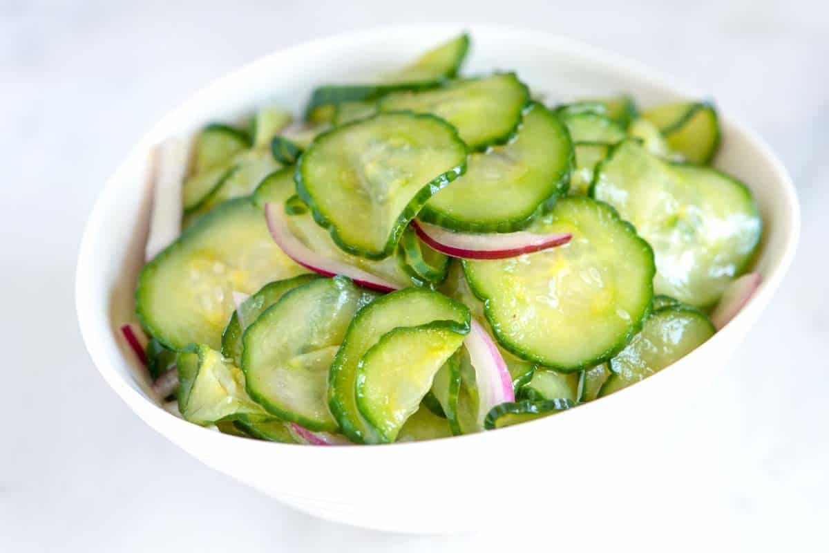 Ensalada de pepino picante