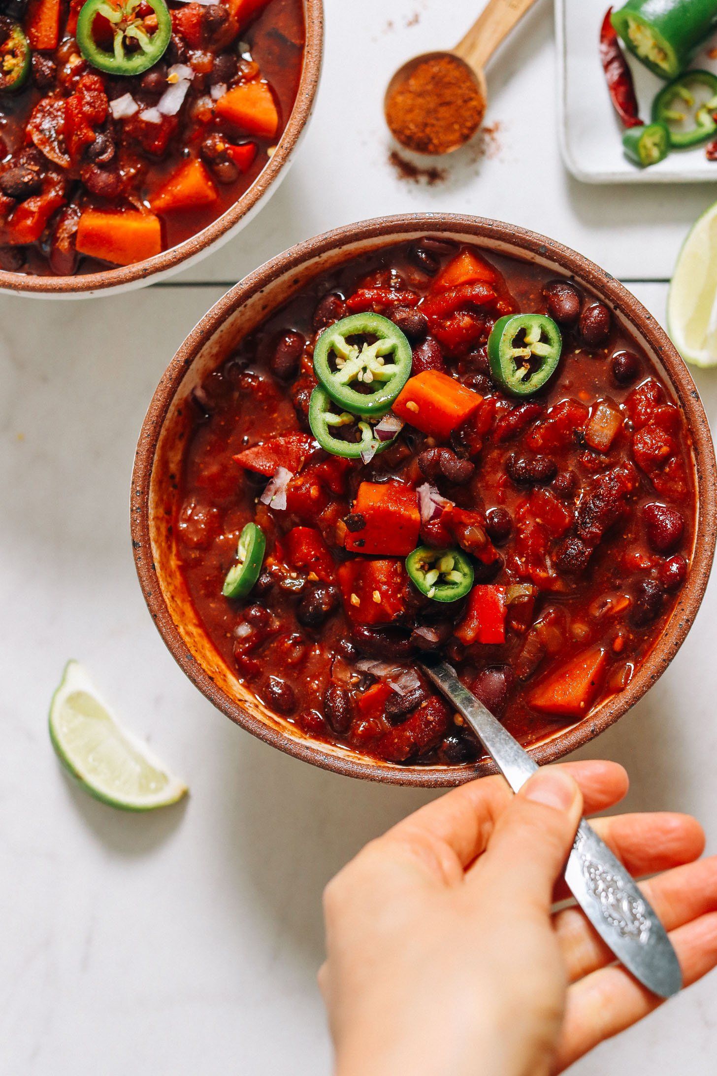 Chili Instantáneo Fácil (Vegano, Sin Aceite)