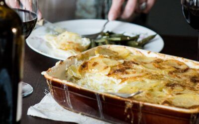 Receta de papas cremosas gratinadas o papas gratinadas con crema