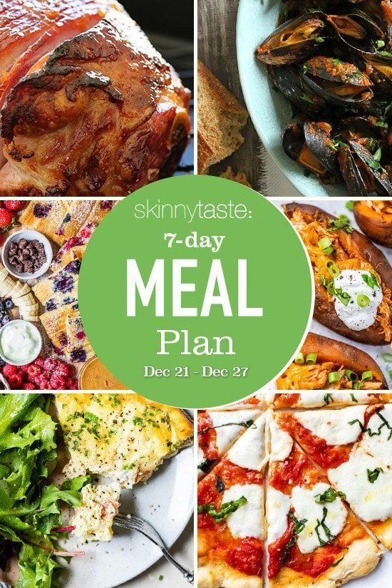 Plan de comidas saludables de 7 días