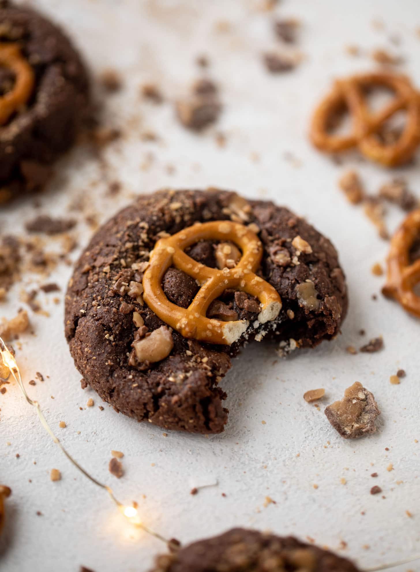 Galletas de pretzel de chocolate y caramelo – Galletas de caramelo de chocolate masticables