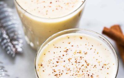 Receta tradicional de ponche de huevo {vainilla y nuez moscada}