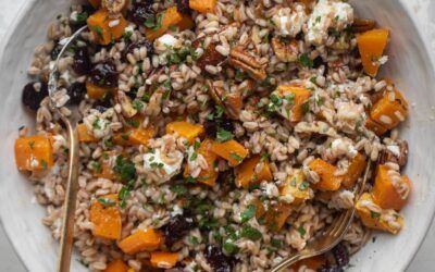 Ensalada Farro De Invierno – Ensalada Farro De Calabaza Caliente Caliente