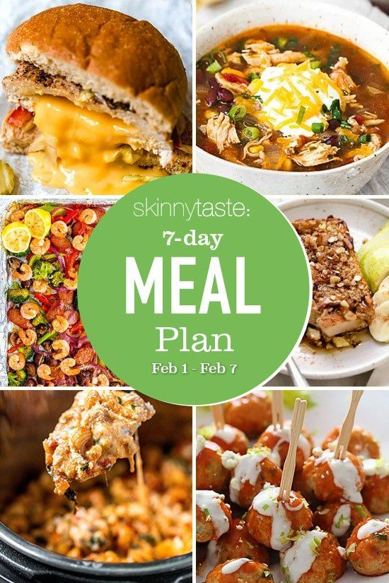 Plan de comidas saludables de 7 días