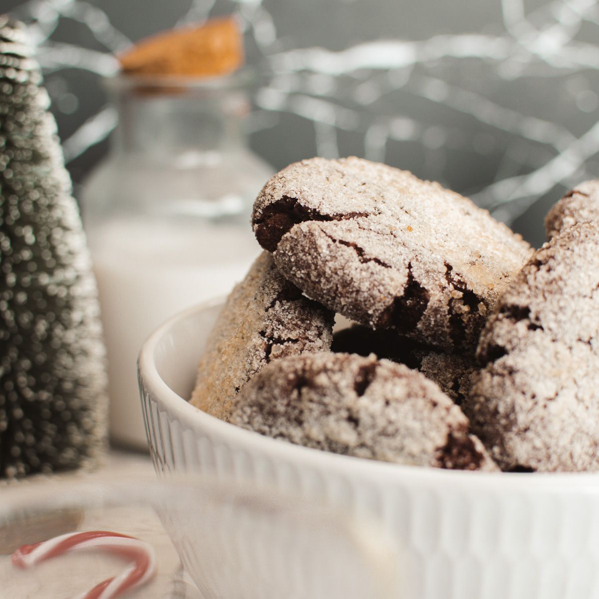 Galletas arrugadas de chocolate veganas