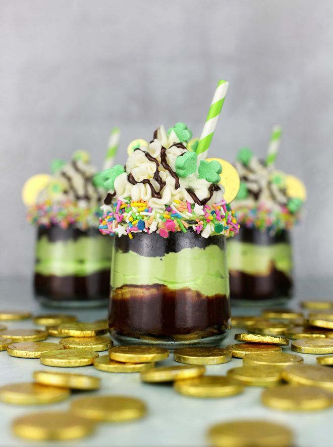 Mini tortas de batido de trébol
