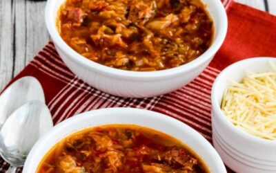 Sopa de carne en conserva sobrante