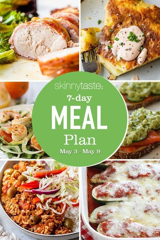Plan de comidas saludables de 7 días