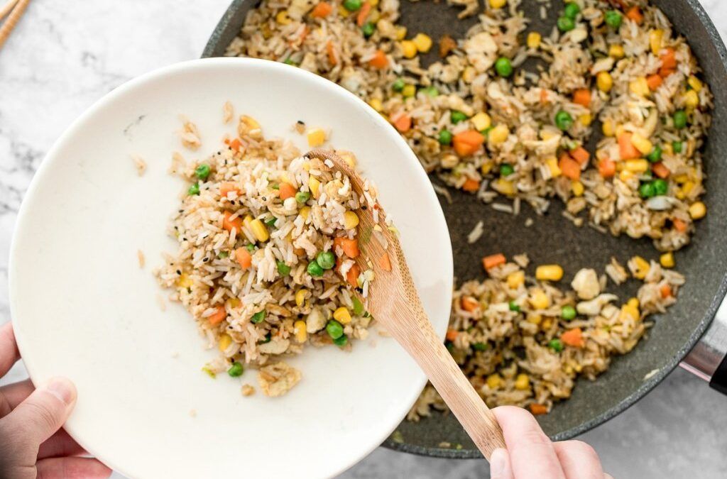 Arroz frito vegetariano