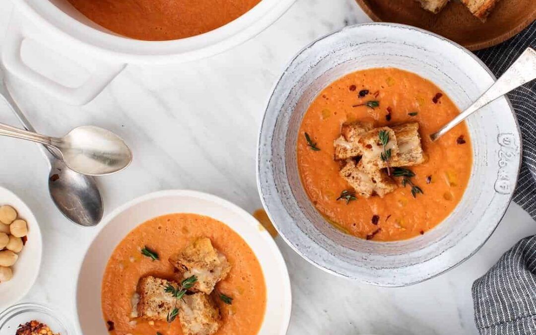 Sopa cremosa de tomate