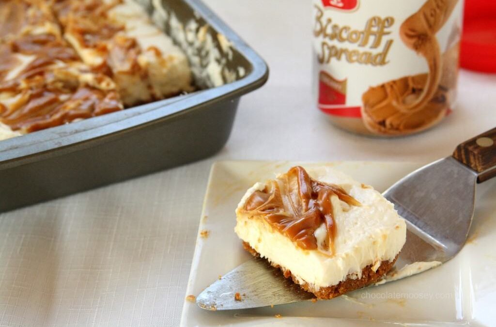Pastel de queso con bizcocho sin hornear
