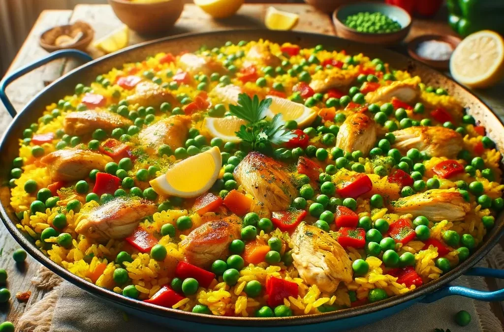 Arroz con pollo al estilo español