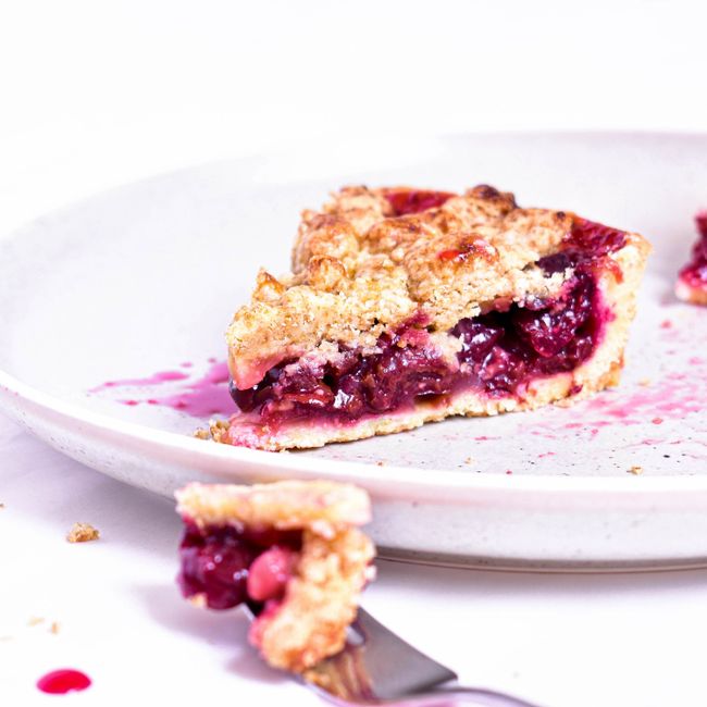 Pastel de ruibarbo