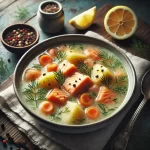 Sopa de salmón finlandesa
