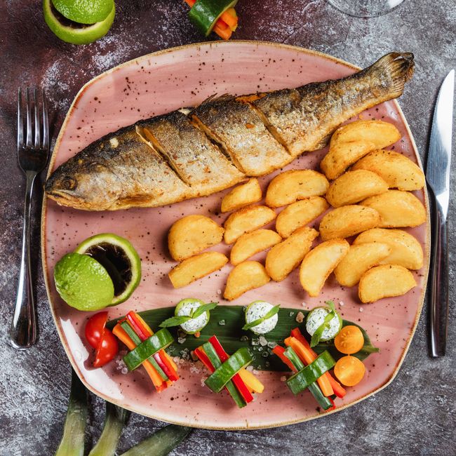 Pescado al horno con limón