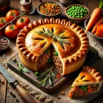Pastel de carne británico tradicional