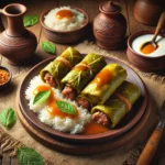 Sarmale tradicionales con hojas de col fermentada
