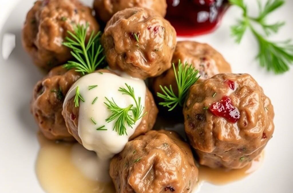 Albóndigas suecas con salsa cremosa